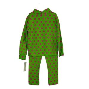 Girls Peaches n Cream Style 50-3101 Girls Sz 6 Outfit Green‎ Pink Reversible NEW